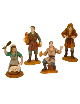 Set 4 figuras de campesinos...