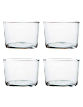 Pack de 4 vasos de cristal,...