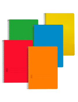 Pack de 5 cuadernos lisos,...