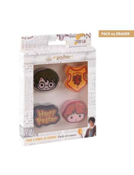 Pack de 4 gomas de Harry...