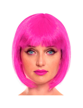 Peluca Bob fucsia para...