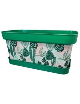 Jardinera de plástico con...