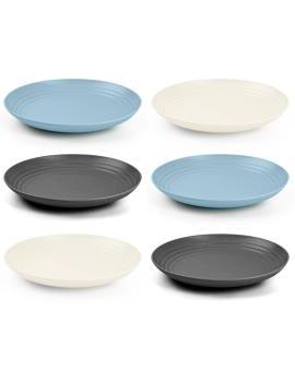 Pack de 6 platos llanos de...