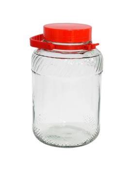 Tarro de cristal con tapa y...