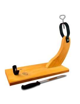 Jamonero de madera curvado...