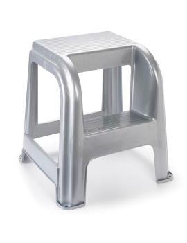 Taburete plástico gris...