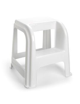 Taburete plástico blanco...