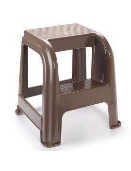 Taburete plástico marrón...