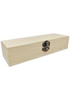 Caja de madera alargada con...
