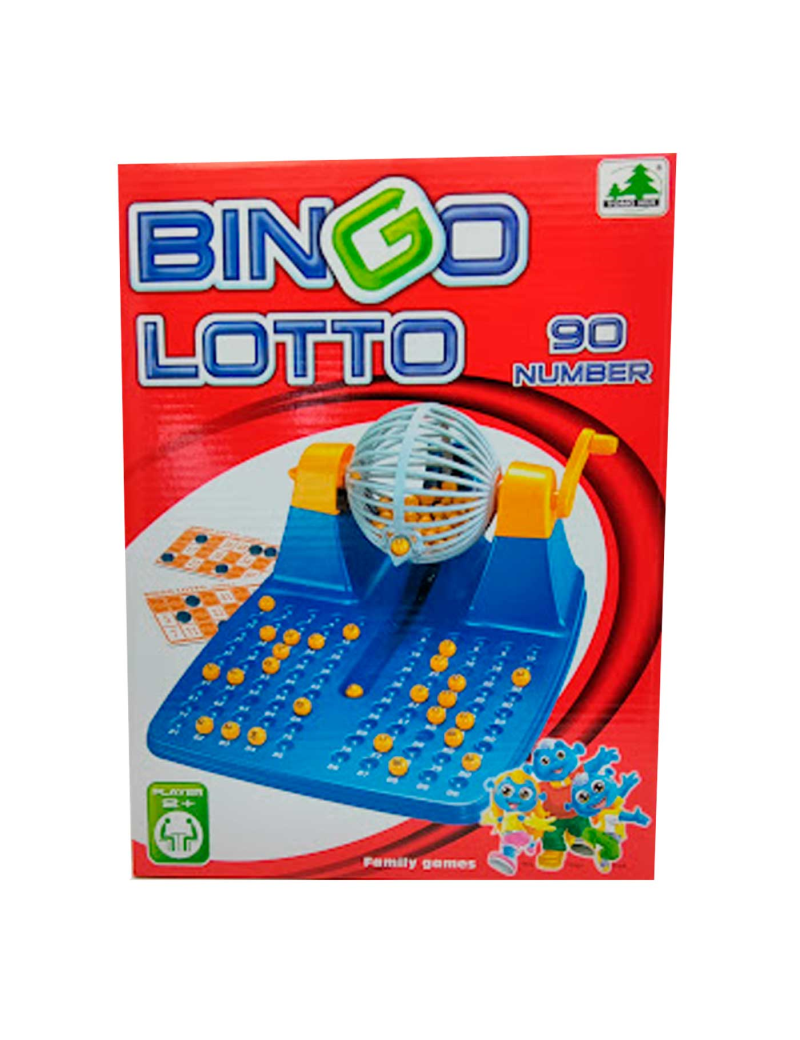 Toinsa - Juego de bingo con 12 cartones y 90 números, 2 a 6 jugadores,  juego de mesa tradicional, familiar, diversión, fichas no