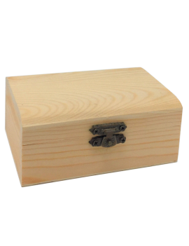 Caja de madera rectangular,...