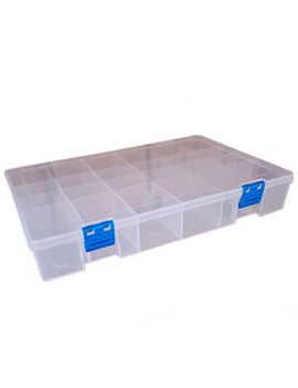 Caja organizadora multiusos nº 22 con separadores, plástico, 15