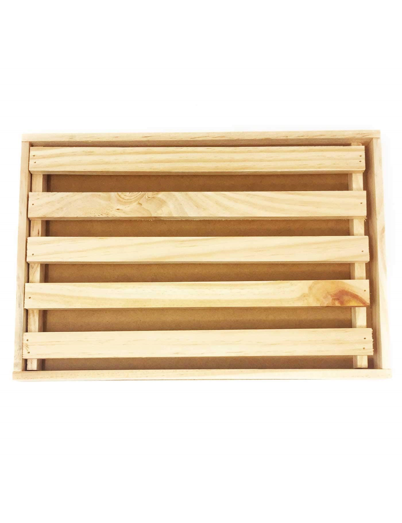 Artema - Tabla de madera para cortar pan 25 x 35 cm con bandeja  recogemigas, rejilla extraíble