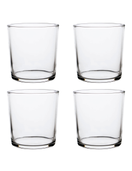 Set de 4 vasos de cristal...