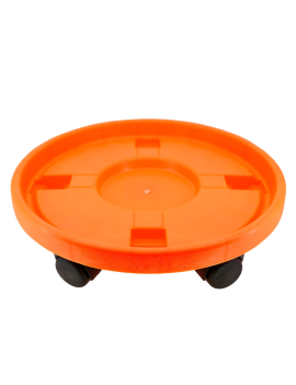 Soporte con ruedas para bombona de butano en color naranja de 310 x 68 mm  de Inofix - Hydrabazaar