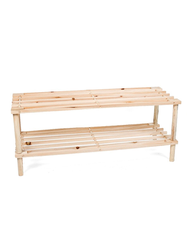 Zapatero de madera de bambú con 5 estantes, mueble, estantería 5 baldas de  madera natural multiuso, soporte 5 niveles. Ideal par