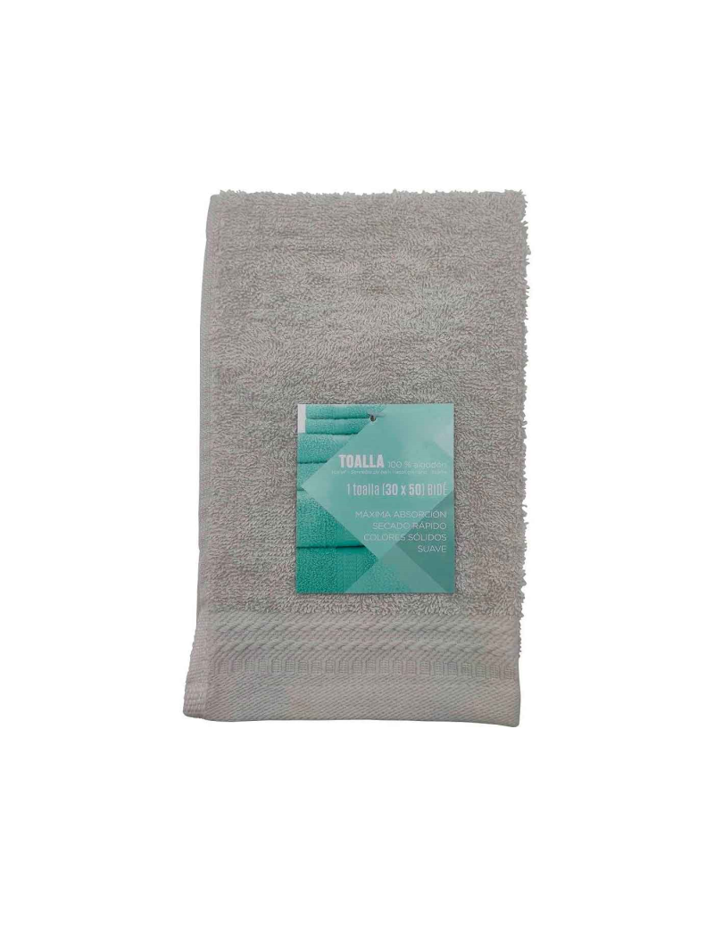 Rams - Pack 4 toallas de bidé 100% algodón color gris 30 x 50 cm (ancho x  largo) tacto suave toalla pequeña tamaño bidé