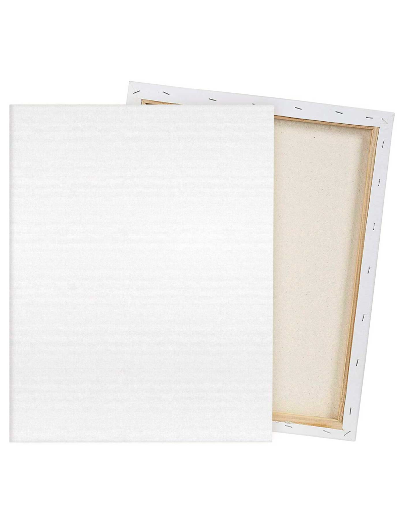 Pack de 6 lienzos blancos para pintar de alta calidad, 20 x 25 cm, 100%  algodón, juego de 6 lienzos ideal para pintores y artist