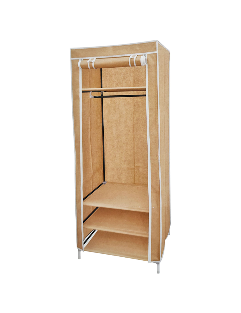 Armario portátil para colgar ropa con cajón de tela para armario; armario;  armario; armario de almacenamiento de ropa (color naranja)