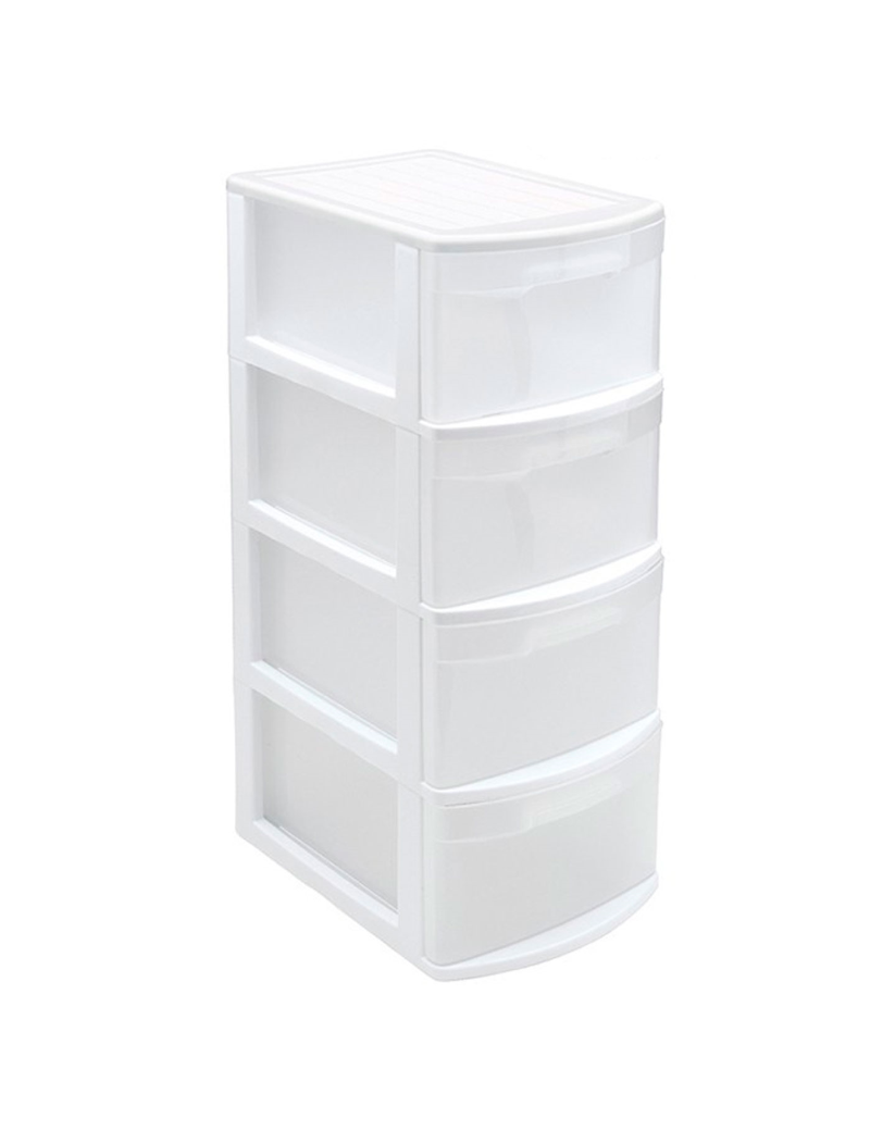 Armario de almacenaje de plástico Blanco con cajones Transparentes y  Ruedas, armarios Altos para Herramientas de baño para Oficina en casa,  Aula