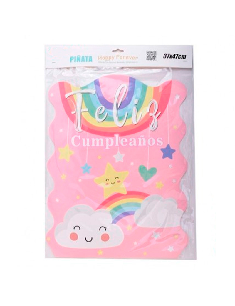 Piñata Dinosaurio Rosa ACAN Tradineur 37x47 Cm: Ideal Para Cumpleaños Infantiles Y Golosinas