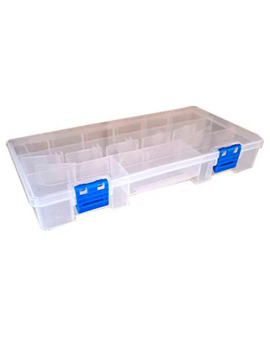 Caja organizadora multiusos nº 22 con separadores, plástico, 15  compartimentos, almacenaje de tornillos, tuercas, accesorios pes