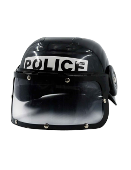 Casco de policía con visor...