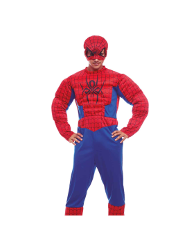 Disfraz Spider héroe, fibra...