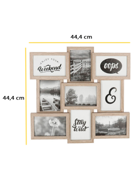 Multimarco para 6 fotos Love, plástico, marco múltiple de pared para  fotografías de distintos tamaños, portafotos