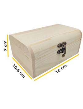 Set de 3 cajas cuadradas de madera natural sin tratar, juego cajas  decorativas, cierre metálico, almacenaje objetos de valor, jo
