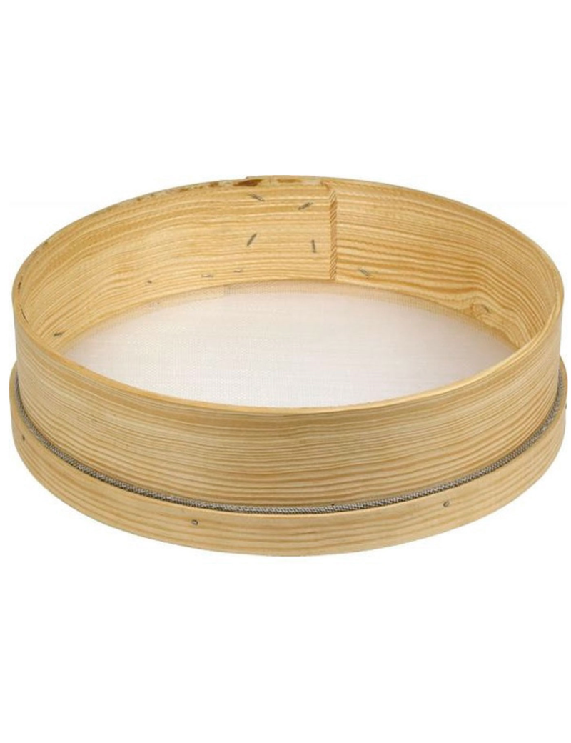 Tamiz de madera con malla fina, diseño tradicional, adecuado para tamizar  harina, azúcar, trigo, arena, colador para