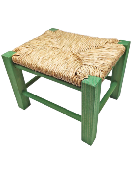 Silla infantil de madera natural, respaldo de pico, altura del asiento 29,7  cm, silla para niños con reposapiés, 57