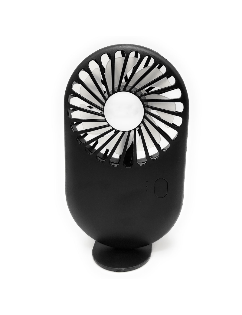 Mini ventilador portátil recargable con soporte, ventilador de