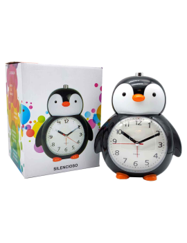 Reloj infantil analógico, despertador con diseño de abeja - Multifunciones  - Fabricado en plástico resistente - 20 x