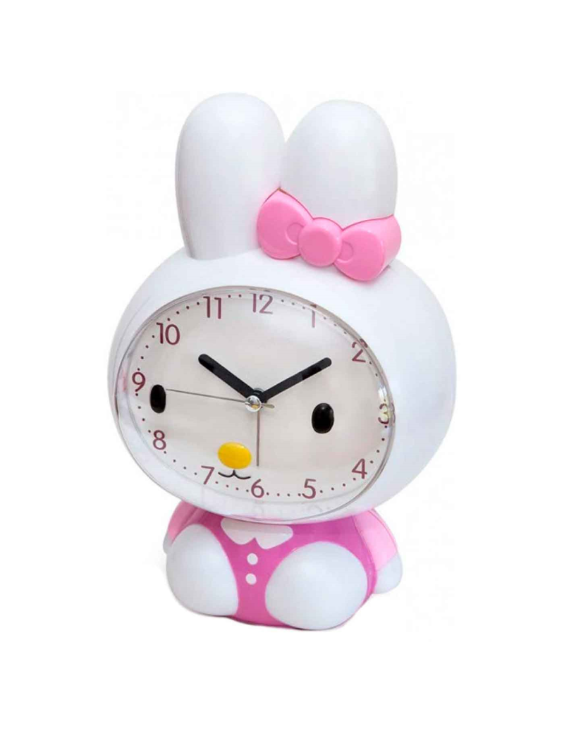 Tradineur - Reloj despertador analógico infantil de plástico
