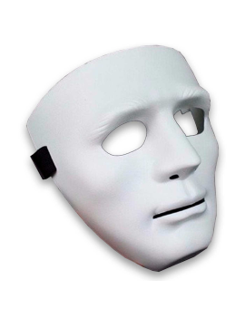 Máscara de cara blanca -...