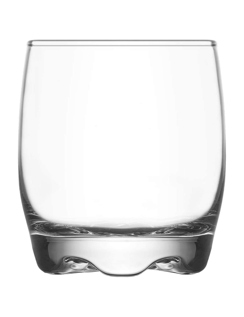 Set de 6 vasos de cristal Adora, base gruesa, resistentes, aptos para  lavavajillas, servir agua, whisky, 8,7 x 7,1