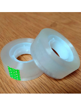 Pack de 2 rollos de celo, cinta adhesiva transparente, reparación