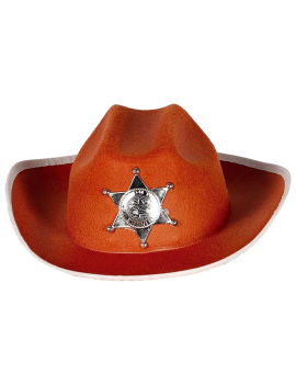 Sombrero vaquero de sheriff...