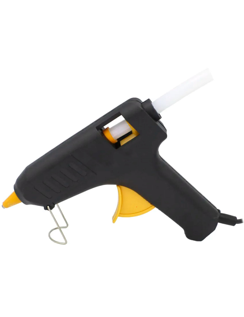 Tradineur - Pistola de silicona caliente 20W, modelo Creative, pistola de  pegamento, encolar, incluye 2 barras de silicona, cabl