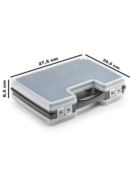 Tradineur - Caja organizadora multiusos con separadores, 10