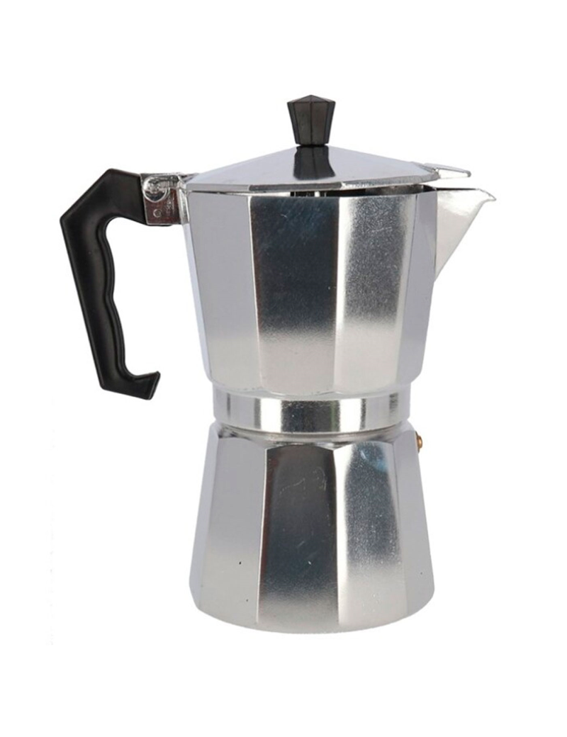 Cafetera de aluminio de 9 tazas, junta de silicona, diseño clásico,  preparar café, apta para todo tipo de cocinas, g