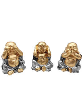 Set de 3 Budas decorativos,...