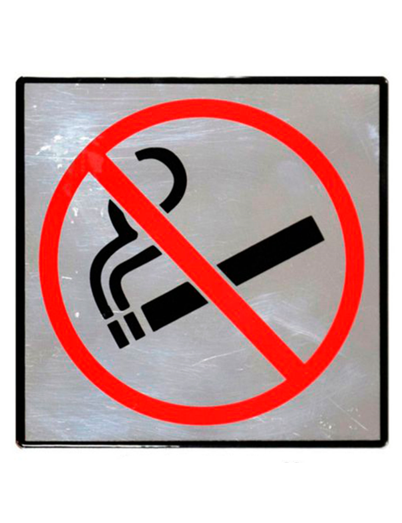 Señal prohibido fumar