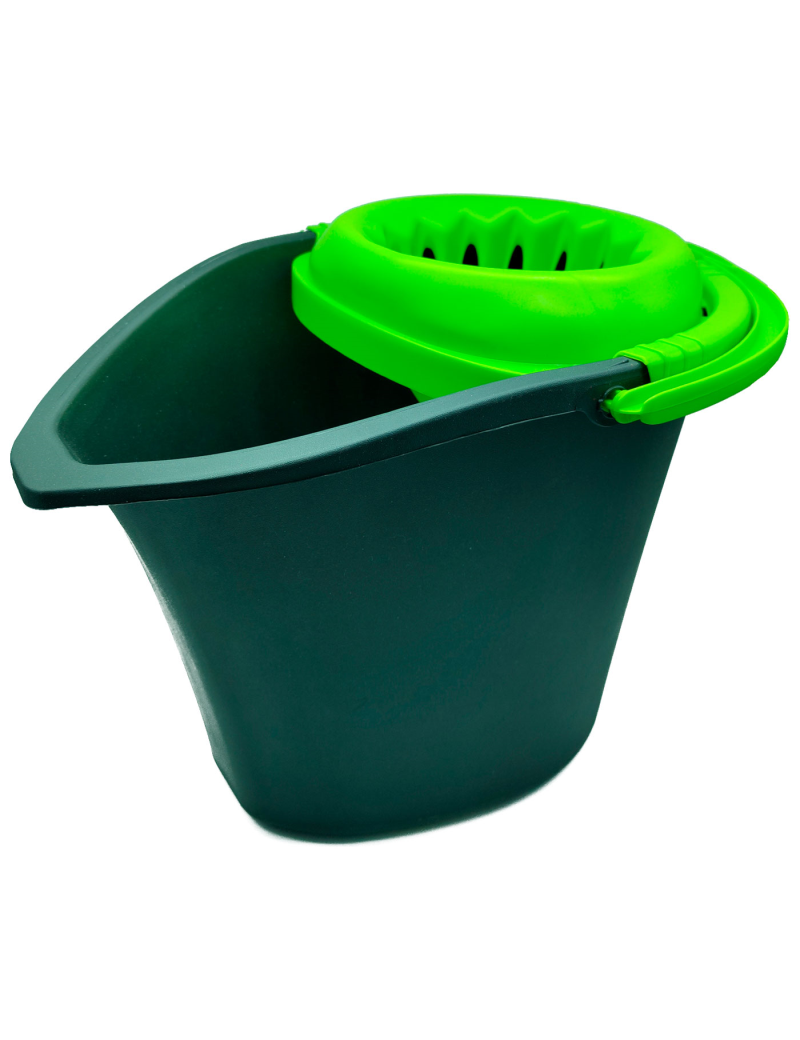 Tradineur - Cubo de basura de plástico, 7 litros, incluye tapa y