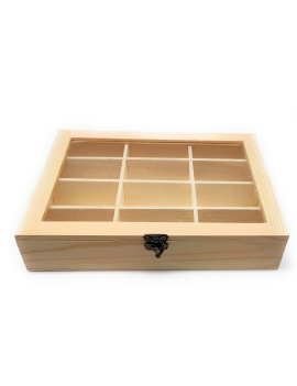 Juego de 2 cajas de madera de almacenamiento diseño vintage con asas 20,8 x  34,8 x 22,9 cm y 18,8 x 30 x 17,7 cm, set de cajas r