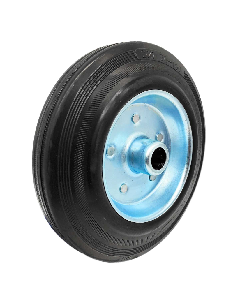 Tradineur - Rueda para carretilla de 15 cm de diámetro y 4,5 cm de grosor  especial para pavimentos de difícil acceso, neumático