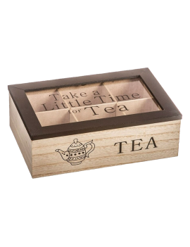 Caja de madera para té...