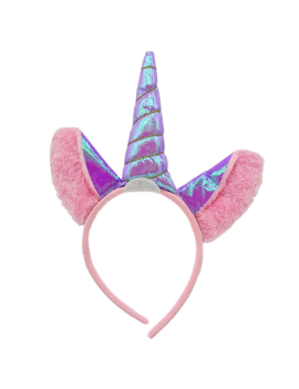 Diadema de unicornio lila...