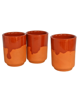 Pack de 3 Vasos de barro -...